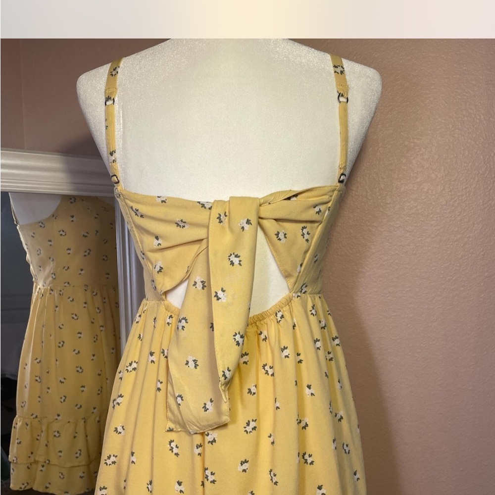 Hollister Yellow Floral Spring Brunch Dress‎ XS - Picture 3 of 6
